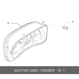 Tablero de instrumentos del velocímetro original Fiat 500 2012+