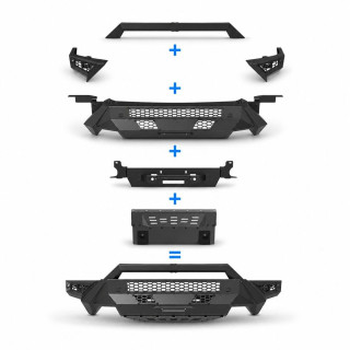 copy of Pare-chocs avant RAM 1500 DT TRX Design avec calandre et feux antibrouillards LED