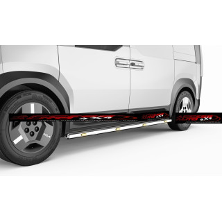 copy of copy of Running boards OPEL VIVARO SHORT 2014 2019 STAINLESS STEEL Tubular LED