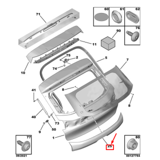 Front Bumper Citroen Jumpy 2016+ with Fog Light Holes