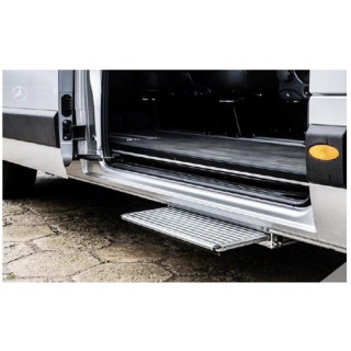 Marchepied Aluminium Electrique pour Porte laterale  Largeur 600 mm