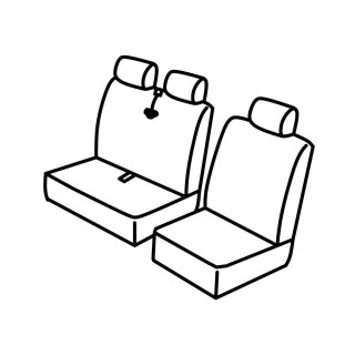Fundas de asiento de auto FIAT SCUDO 3 plazas 2007 2016