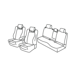 Fundas asiento coche SKODA SUPERB BREAK DSG 2024 HOY 5 PLAZAS