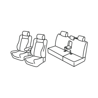 Fundas de asiento de auto ISUZU D-MAX NITRO SPORT 2020 HASTA HOY
