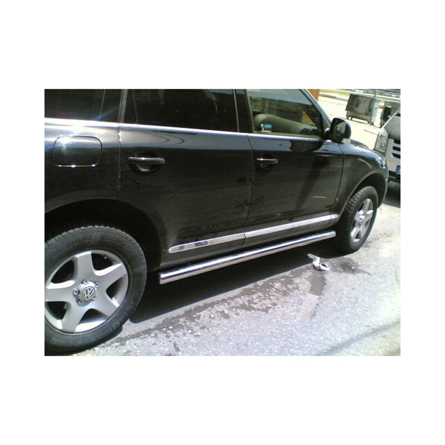 Marchepieds Latéraux Line (2 Pcs, Aluminium) 🚀 Pour Volkswagen Touareg 2010-2018 – Personnalisez Votre Voiture | DDTuning