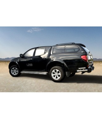 Protection ARRIERE-MITSUBISHI-L-200-2006-2015 INOX ANGLES 70mm