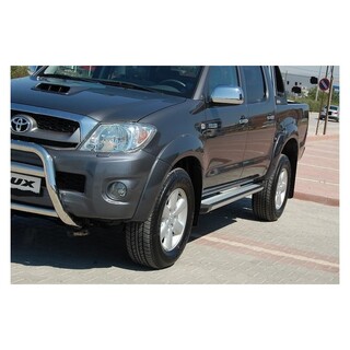 marche pieds-TOYOTA-HI-LUX-DOUBLE CABINE 2005-2010-Aluminium GRD