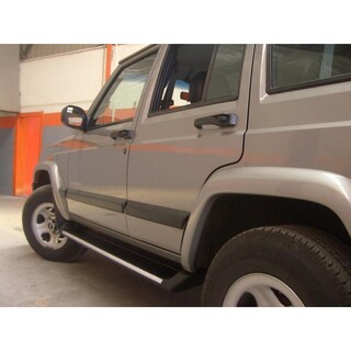 marche pieds aluminium plat noir JEEP GRAND CHEROKEE 1993 1998  - Access Auto 4x4
