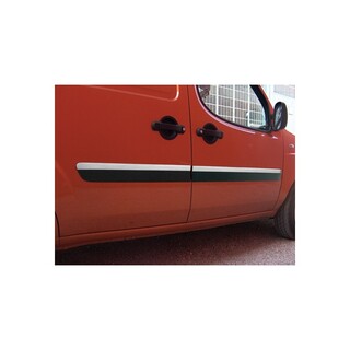 Baguette de porte FIAT DOBLO-2006-2010-COURT INOX CHROME 4 PIECES