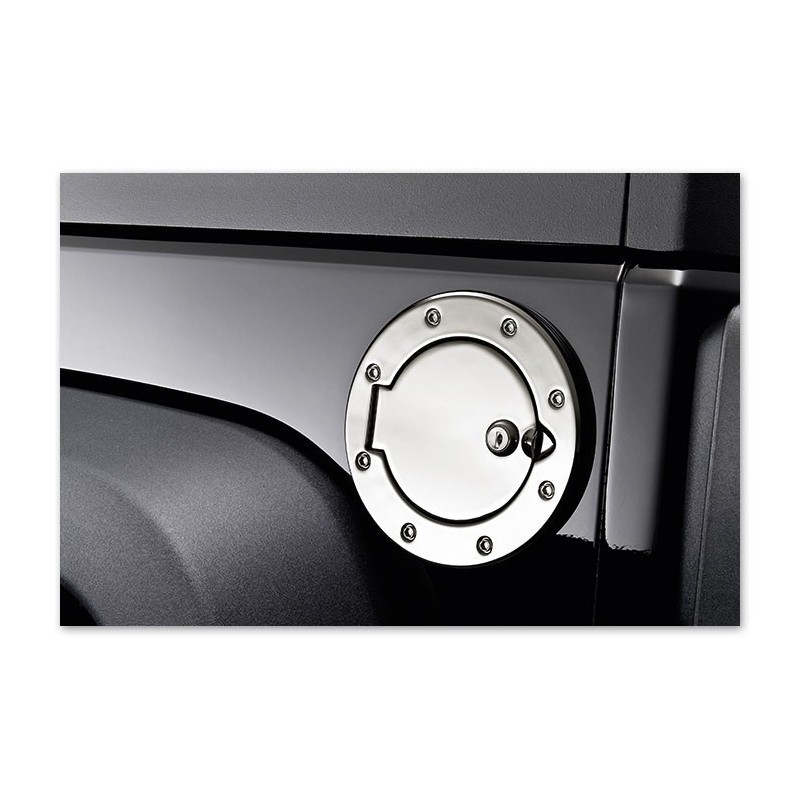 Cache Bouchon Réservoir INOX Poli JEEP WRANGLER JK - Access Utilitaire - Vente en ligne d'accessoires auto et Véhicules Utilitaires