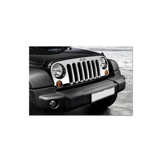 Grille Calandre Chrome +  Couvre Rétroviseur Chrome JEEP WRANGLER JK  - Access Auto 4x4
