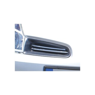 Element grille Calandre RENAULT CLIO 2006 2010 INOX CHROME 4 PIECES - Access Auto 4x4