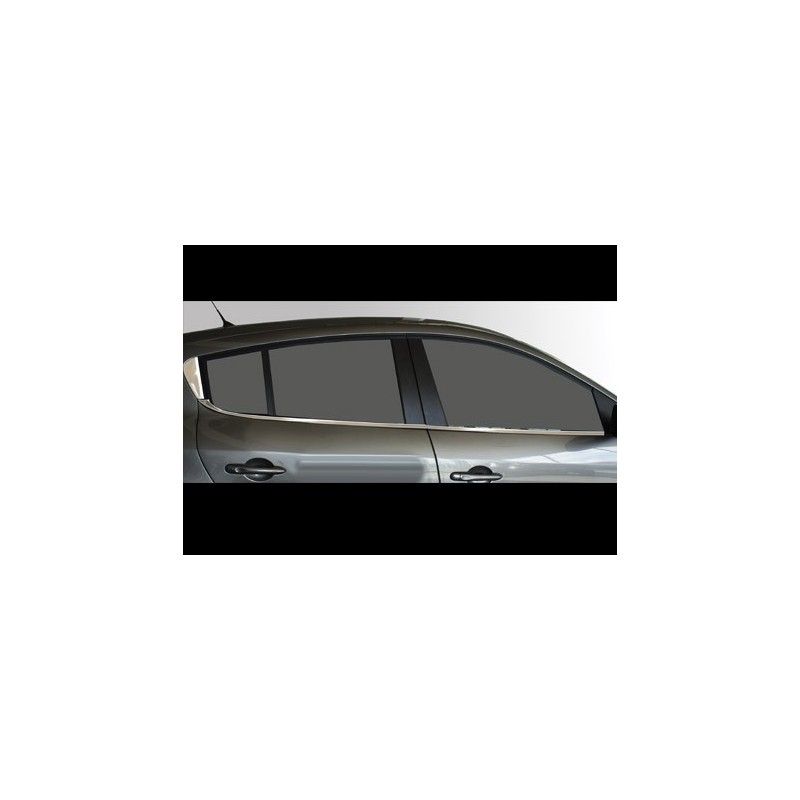 Baguette fenetre RENAULT MEGANE 5 PORTES 2009 2016 INOX CHROME 6 PIECES - Access Utilitaire - Vente en ligne d'accessoires auto et Véhicules Utilitaires