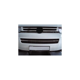 Ens. Grille Calandre +Grille Protection INOX-VOLKSWAGEN-TRANSPORTER-CARAVELLE-