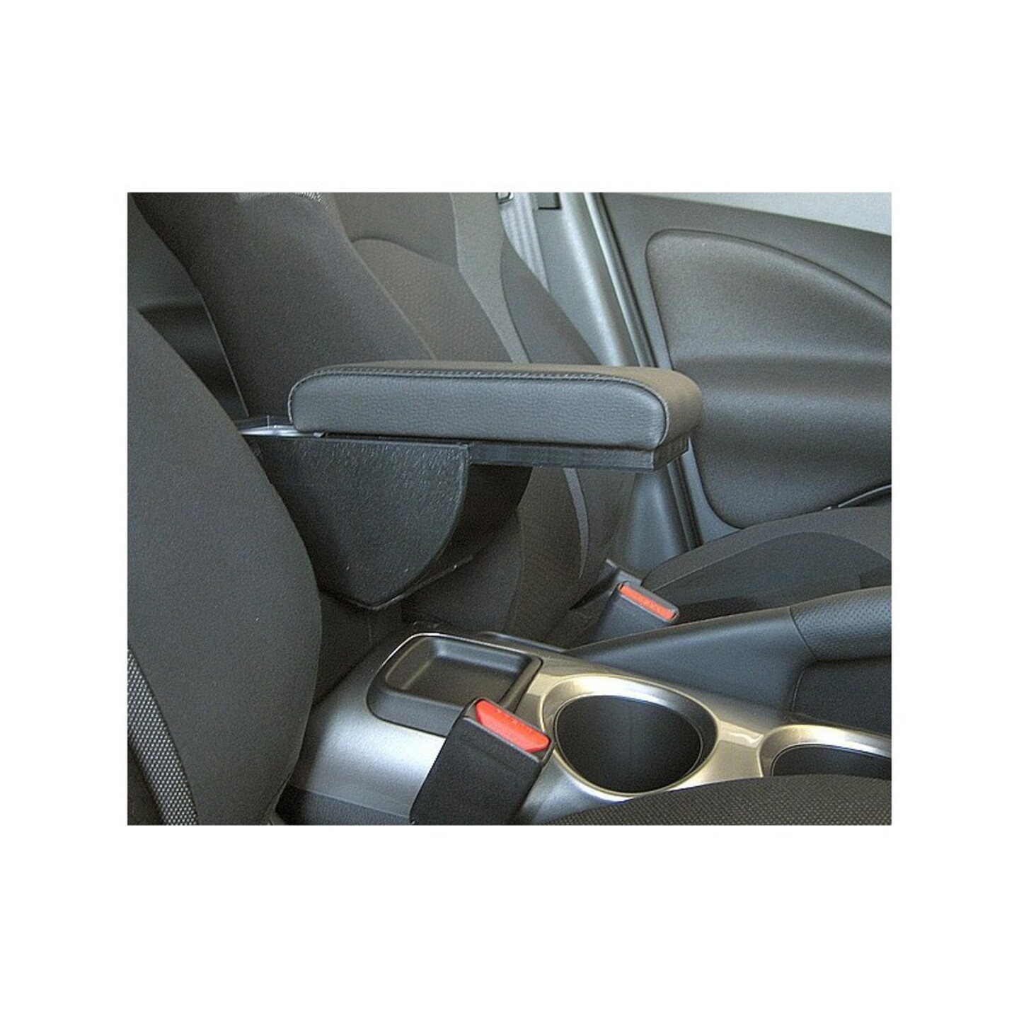 Accoudoir Central Coulissant Compatible Nissan Juke 2010-2014 – Noir Vinyle ABS, Rangement + Confort