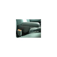 Accoudoir Central Rembourré Cuir Noir Coutures Rouges Pour Opel Astra H 2004-2010 - Pro.tec, Compartiment De Rangement
