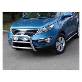 PARE BUFFLE-KIA-SPORTAGE-2010-2015-HOMOLOGUE INOX - BARRE DE RENFORT