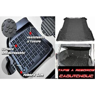 MOTOS Kit De Tapis De Sol En Caoutchouc Et Tapis De Coffre Pour SEAT Ateca Depuis 2016 Améliorez Votre Confort De Voyage Avec Tapis Antidérapant Voiture 3D- Tapis De Sol